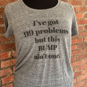 Motherhood Maternity Heather Gray T-Shirt - XL